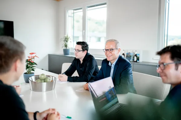 Besprechung im Werkdigital-Büro